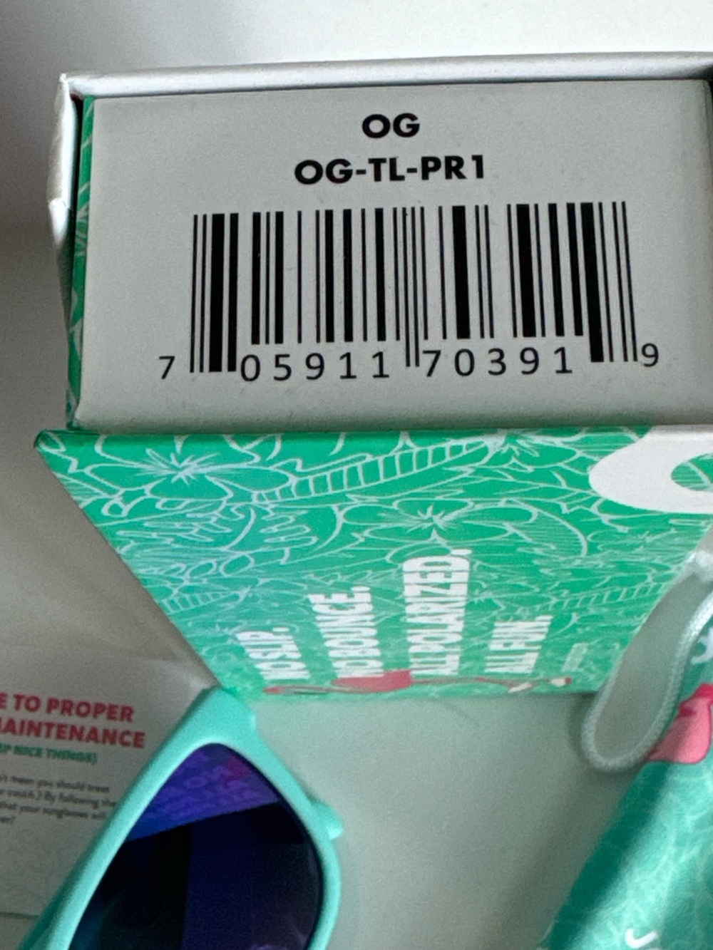 Goodr OG Sunglasses Electric Dinotopia Carnival NEW in Box - Picture 6 of 6